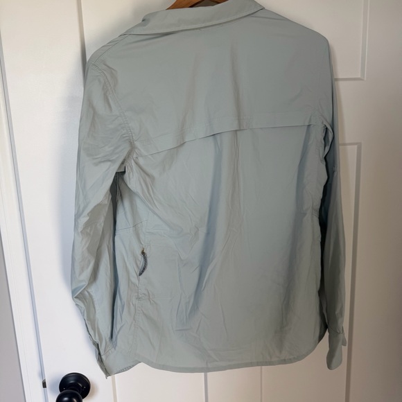 REI Womens Light Blue Sahara Long-Sleeve Button-Down Outdoor Shirt NWOT Small - Picture 8 of 8